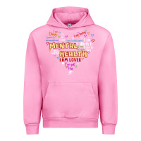 Fuchsia Pink mental health matters Urban Hoodie - JahusDesignShop