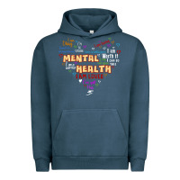 Pigment Midnight Navy mental health matters Urban Hoodie - JahusDesignShop