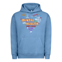 Pigment Pebble Blue mental health matters Urban Hoodie - JahusDesignShop