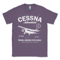 Lavender cessna distressed Classic Tee - longCreatives