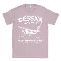 Lilac cessna distressed Classic Tee - longCreatives