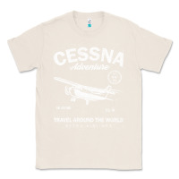 Natural cessna distressed Classic Tee - longCreatives