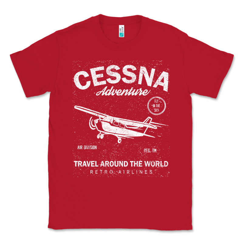 Cessna Distressed Classic Tee by longCreatives | Teevron
