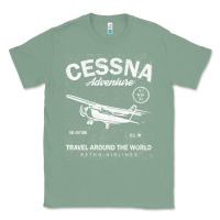 Sage cessna distressed Classic Tee - longCreatives