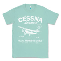 Seafoam cessna distressed Classic Tee - longCreatives