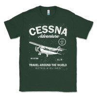 Sports Green cessna distressed Classic Tee - longCreatives