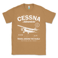 Toasted Coconut cessna distressed Classic Tee - longCreatives