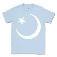 Dusty Blue Islam Symbol Design white Classic Tee - longCreatives