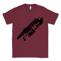 Burgundy Gears of war lancer Classic Tee - longCreatives