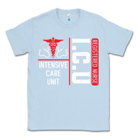 Dusty Blue ICU Registered Nurse Medical Intensive Care Unit Classic Tee - longCreatives