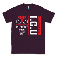 Plum ICU Registered Nurse Medical Intensive Care Unit Classic Tee - longCreatives