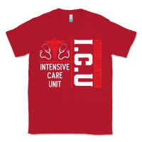 Red ICU Registered Nurse Medical Intensive Care Unit Classic Tee - longCreatives