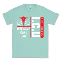 Seafoam ICU Registered Nurse Medical Intensive Care Unit Classic Tee - longCreatives