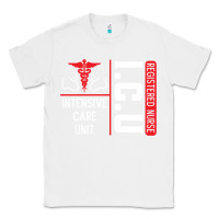 White ICU Registered Nurse Medical Intensive Care Unit Classic Tee - longCreatives