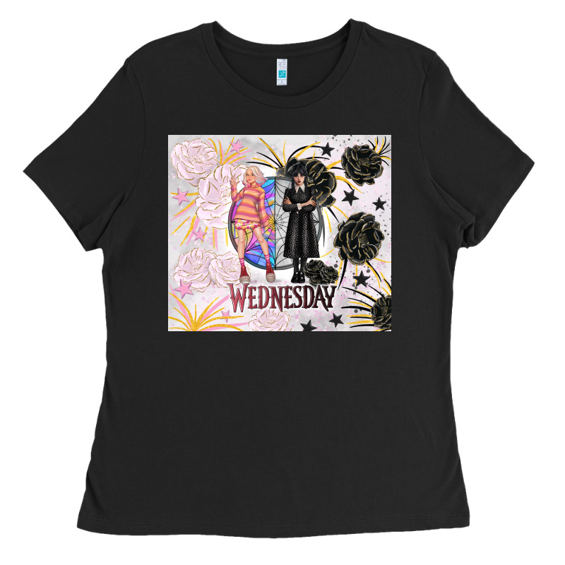 Gothic Girl And Colorful Girl Best Friends With Ro Ladies Tee by TumblerDesignByShophia | Teevron