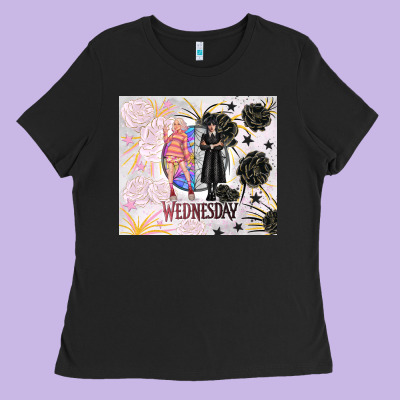 Gothic Girl And Colorful Girl Best Friends With Ro Ladies Tee Designed By Tumblerdesignbyshophia