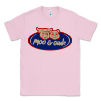 Bubblegum Pink Moo and Oink Chicago Classic Tee - longCreatives