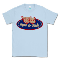 Dusty Blue Moo and Oink Chicago Classic Tee - longCreatives