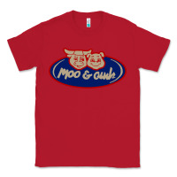 Red Moo and Oink Chicago Classic Tee - longCreatives