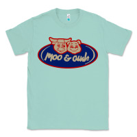 Seafoam Moo and Oink Chicago Classic Tee - longCreatives