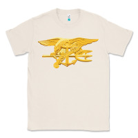 Natural Navy Seals badge Classic Tee - longCreatives