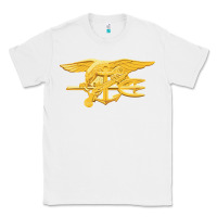 White Navy Seals badge Classic Tee - longCreatives