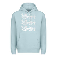 Blue Mist Retro Three England Lions Vintage Souvenir Premium Hoodie - longCreatives