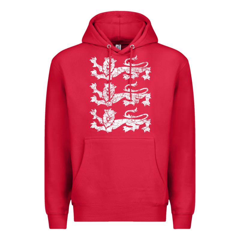 Retro Three England Lions Vintage Souvenir Premium Hoodie by longCreatives | Teevron