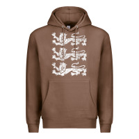 Chestnut Retro Three England Lions Vintage Souvenir Premium Hoodie - longCreatives