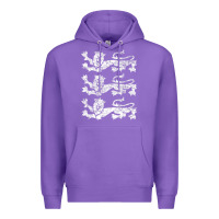 Purple Retro Three England Lions Vintage Souvenir Premium Hoodie - longCreatives