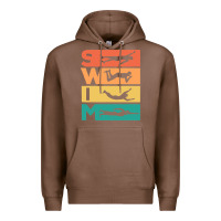 Chestnut Retro Vintage Swimming Gift For Swimmers Premium Hoodie - longCreatives