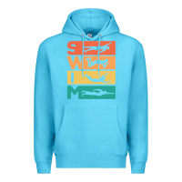 Ocean Blue Retro Vintage Swimming Gift For Swimmers Premium Hoodie - longCreatives