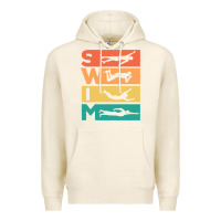 Tofu Retro Vintage Swimming Gift For Swimmers Premium Hoodie - longCreatives