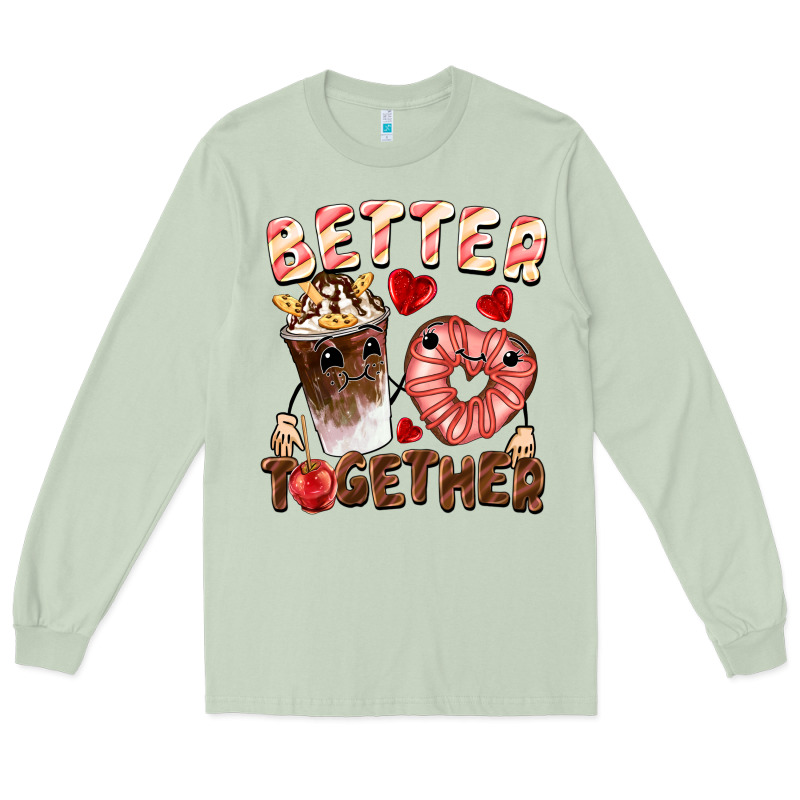 Better Together Valentine's Day Long Sleeve Tee by FaDigitalArtStudio | Teevron