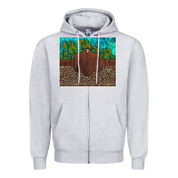 Heather Grey custom cactus and sunflowers leopard turquoise Zipper Hoodie - Artiststas