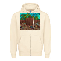 Sandshell custom cactus and sunflowers leopard turquoise Zipper Hoodie - Artiststas