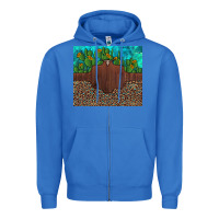 True Royal custom cactus and sunflowers leopard turquoise Zipper Hoodie - Artiststas