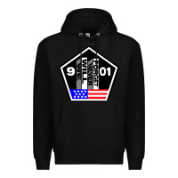 Black 9-11 We Will Never Forget Premium Hoodie - longCreatives