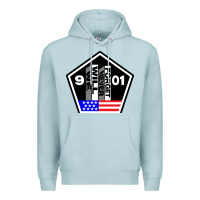 Blue Mist 9-11 We Will Never Forget Premium Hoodie - longCreatives