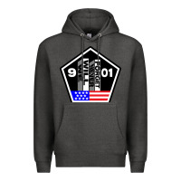 Charcoal Heather 9-11 We Will Never Forget Premium Hoodie - longCreatives