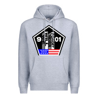 Heather Grey 9-11 We Will Never Forget Premium Hoodie - longCreatives