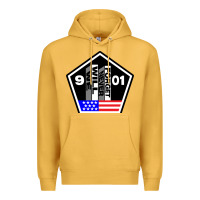 Mustard 9-11 We Will Never Forget Premium Hoodie - longCreatives