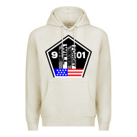 Oatmeal Heather 9-11 We Will Never Forget Premium Hoodie - longCreatives