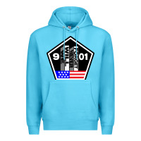 Ocean Blue 9-11 We Will Never Forget Premium Hoodie - longCreatives
