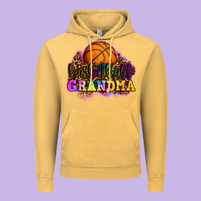 Basketball Grandma Vintage Hoodie Designed By Oliviacreatesart