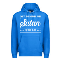 True Royal Get behind me Satan Matthew 1623 Quote Premium Hoodie - longCreatives