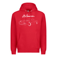 Red El Camino Premium Hoodie - longCreatives