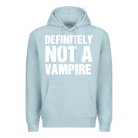 Blue Mist Definitely Not A Vampire merch Premium Hoodie - longCreatives