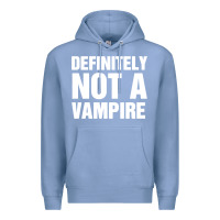 Colony Blue Definitely Not A Vampire merch Premium Hoodie - longCreatives