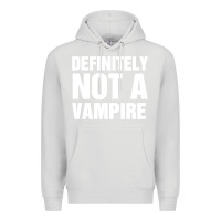 Dove Grey Definitely Not A Vampire merch Premium Hoodie - longCreatives